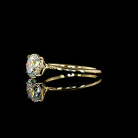 14K Yellow Gold Round Brilliant Solitaire Ring with 1.72 Carat Lab Grown E VVS2 Diamond - IGI Certified - Covaloro Fine Jewelry
