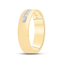 14K Yellow Gold Round Diamond Bridal Ring - 1/2 Carat Total Diamond Weight