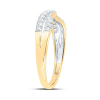 14K Yellow Gold Round Diamond Bridal Ring - 1/4 Carat Total Diamond Weight