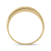 14K Yellow Gold Round Diamond Bridal Ring - 1/4 Carat Total Diamond Weight