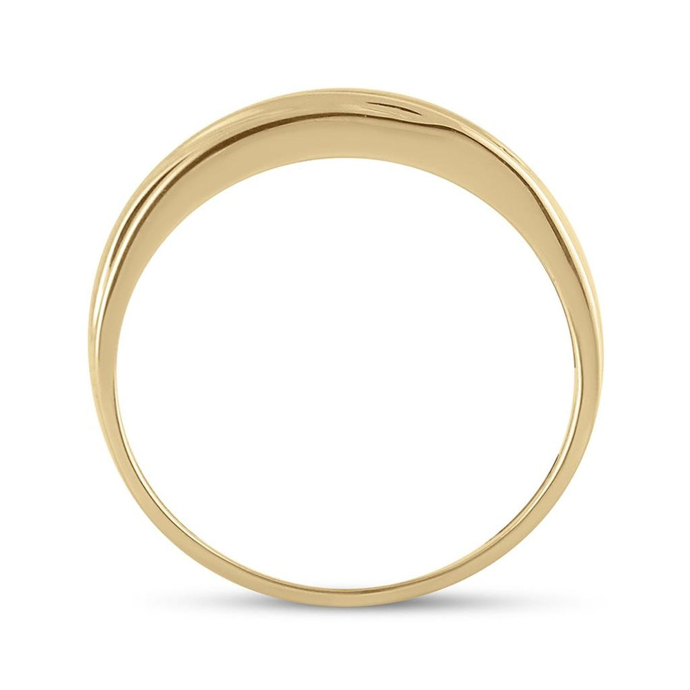 14K Yellow Gold Round Diamond Bridal Ring - 1/4 Carat Total Diamond Weight