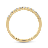 14K Yellow Gold Round Diamond Bridal Ring - 1/4 Carat Total Diamond Weight