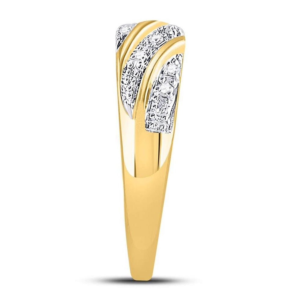 14K Yellow Gold Round Diamond Bridal Ring Set - 1/3 Carat Total Diamond Weight