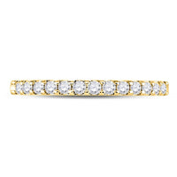 14K Yellow Gold Round Diamond Bridal Ring Set - 1/4 Carat Total Diamond Weight