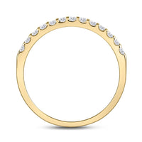 14K Yellow Gold Round Diamond Bridal Ring Set - 1/4 Carat Total Diamond Weight