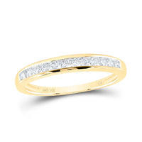 14K Yellow Gold Round Diamond Bridal Ring Set - 1/4 Carat Total Diamond Weight