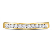14K Yellow Gold Round Diamond Bridal Ring Set - 1/4 Carat Total Diamond Weight