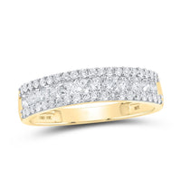 14K Yellow Gold Round Diamond Bridal Ring Set - 2 and 7/8 Carat Total Diamond Weight