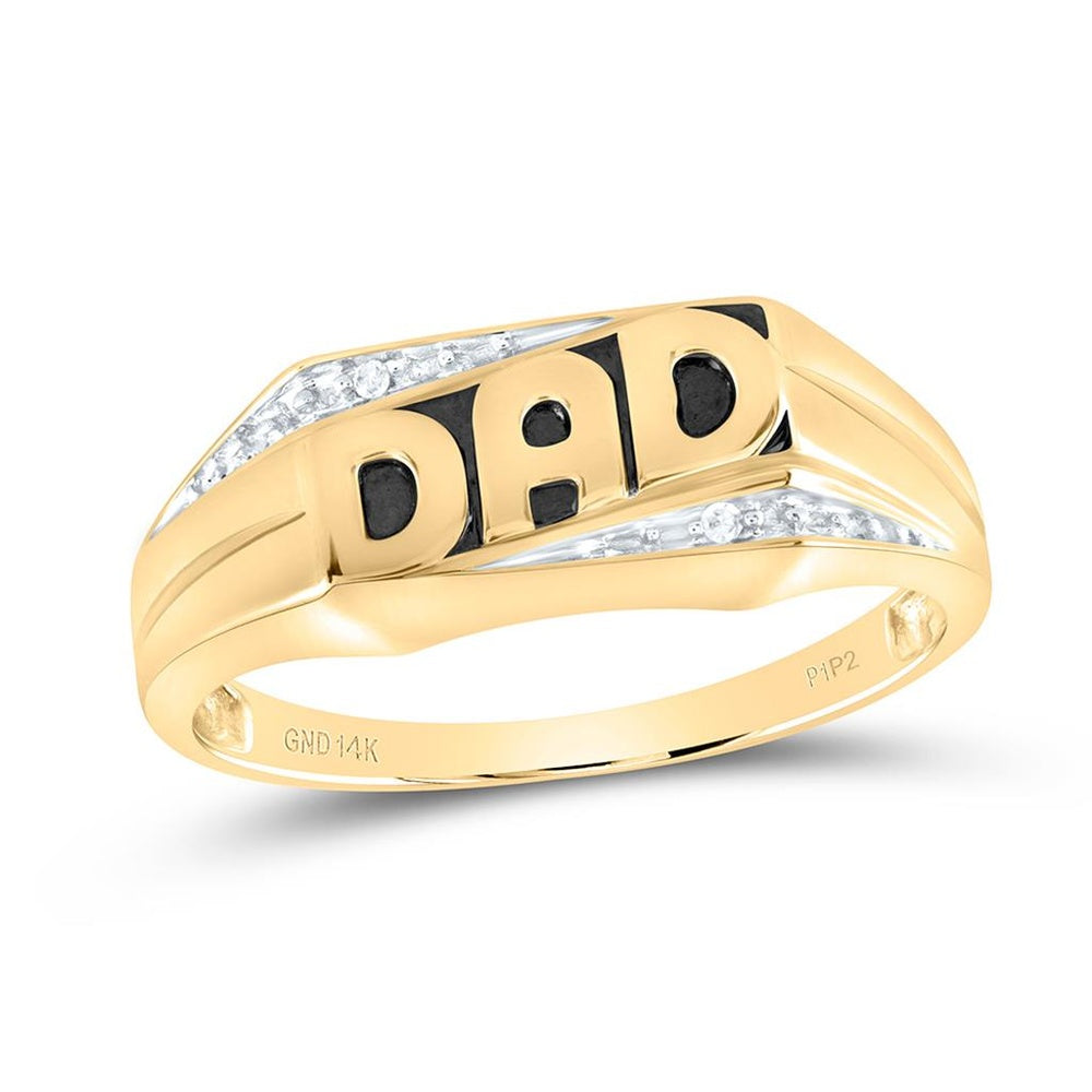 14K Yellow Gold Round Diamond Ring - 0.01 Carat Total Diamond Weight