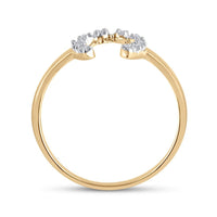 14K Yellow Gold Round Diamond Ring - 1/20 Carat Total Diamond Weight