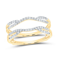 14K Yellow Gold Round Diamond Ring - 1/3 Carat Total Diamond Weight