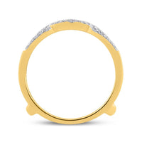 14K Yellow Gold Round Diamond Ring - 1/3 Carat Total Diamond Weight