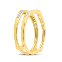 14K Yellow Gold Round Diamond Ring - 1/4 Carat Total Diamond Weight