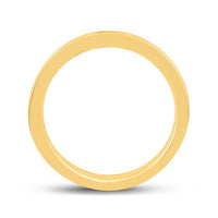 14K Yellow Gold Round Diamond Wedding Single Row Band - 1 Carat Total Diamond Weight