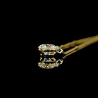 14K Yellow Gold Round Solitaire Pendant with 0.82 Carat Lab-Grown Diamond - E-F Color, VS Clarity, Prong Set - Covaloro Fine Jewelry