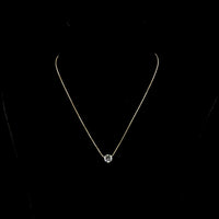 14K Yellow Gold Round Solitaire Pendant with 1.50 Carat Lab Grown E-F VS1 Brilliant Cut Diamond - GIA Certified - Covaloro Fine Jewelry