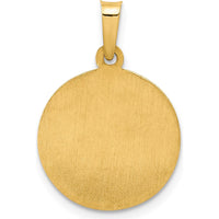 14K Yellow Gold Sacred Heart of Jesus Medal Pendant - 18mm x 15mm by Oro Pregiato