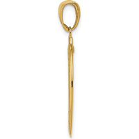 14K Yellow Gold Saint Joseph Oval Medal Pendant - Polished Finish by Oro Pregiato