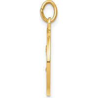 14K Yellow Gold Saint Matthew Medal Round Charm with Polished and Satin Finish - 23mm Length by Oro Pregiato