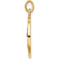 14K Yellow Gold Saint Paul Medal Pendant with Polished and Satin Finish - 23mm Length by Oro Pregiato