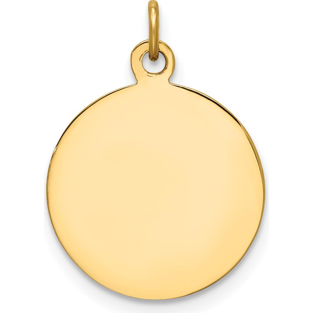 14K Yellow Gold Saint Paul Medal Pendant with Polished and Satin Finish - 23mm Length by Oro Pregiato