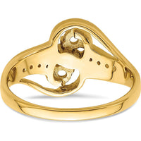 14K Yellow Gold Sapphire and Citrine Family Ring with Diamond Accents by Monteluci Fine Jewelry