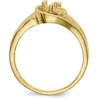 14K Yellow Gold Sapphire and Citrine Family Ring with Diamond Accents by Monteluci Fine Jewelry