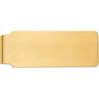 14K Yellow Gold Satin Finish Money Clip - Engravable, 52mm Length by Oro Pregiato