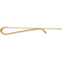 14K Yellow Gold Satin Finish Money Clip - Engravable, 52mm Length by Oro Pregiato