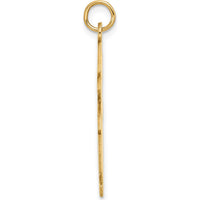 14K Yellow Gold Satin Girl Charm - Whimsical Pendant for Necklace or Bracelet by Oro Pregiato