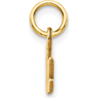 14K Yellow Gold Satin Nana Charm Pendant by Oro Pregiato