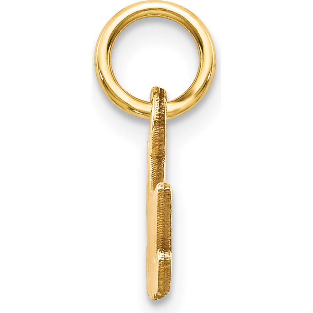 14K Yellow Gold Satin Nana Charm Pendant by Oro Pregiato