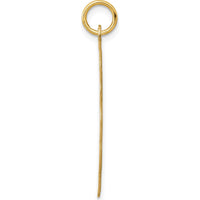 14K Yellow Gold Scalloped Engravable Disc Charm Pendant - 31mm by Oro Pregiato