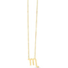 14K Yellow Gold Scorpio Pendant Necklace with Adjustable 18" Chain by Orozza Fine Jewelry