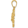 14K Yellow Gold Scorpion Charm Pendant - 24.5mm Length by Oro Pregiato