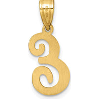 14K Yellow Gold Script Letter E Initial Pendant - Personalized Style for Every Occasion by Oro Pregiato
