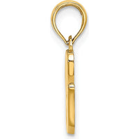 14K Yellow Gold Script Letter G Initial Pendant - Personalized Charm for Necklace by Oro Pregiato
