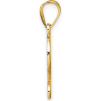 14K Yellow Gold Script Letter L Pendant - Elegant Personalized Jewelry by Oro Pregiato