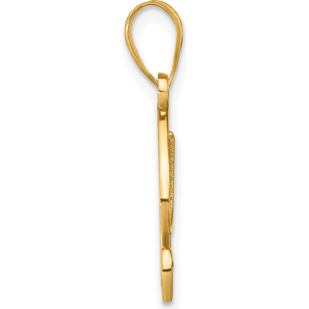 14K Yellow Gold Script Letter X Pendant with 0.01 Carat Diamond - Personalized Jewelry Piece by Oro Pregiato
