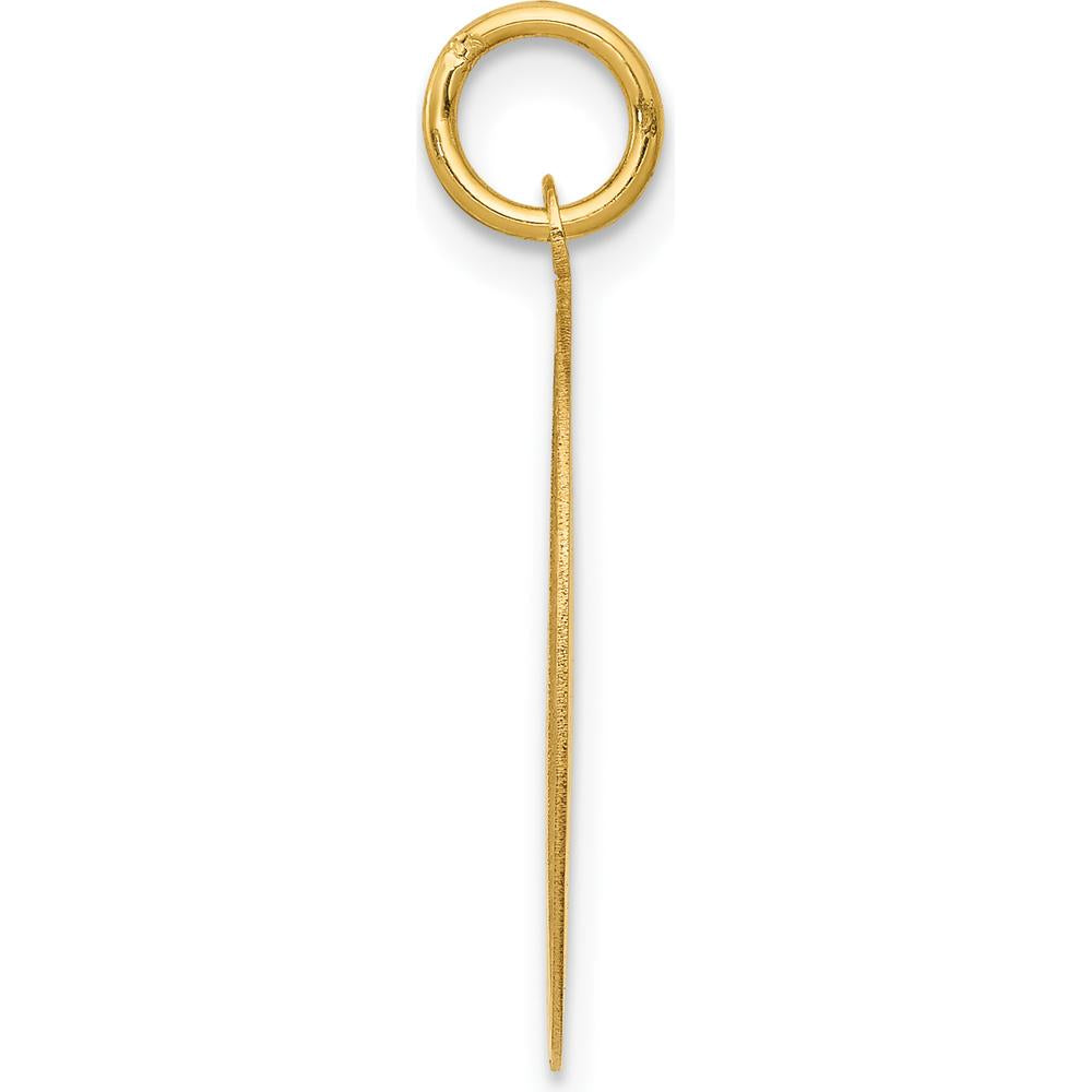 14K Yellow Gold Shetland Sheepdog Engravable Disc Charm - 20mm by Oro Pregiato