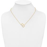 14K Yellow Gold Sideways Diamond Initial B Necklace - Personalized Design with Diamond Accents by Oro Pregiato
