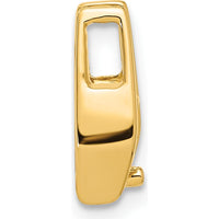 14K Yellow Gold Slide Mounting for 4.75mm Stone with Fancy or Reversible Omega Fit by Oro Pregiato