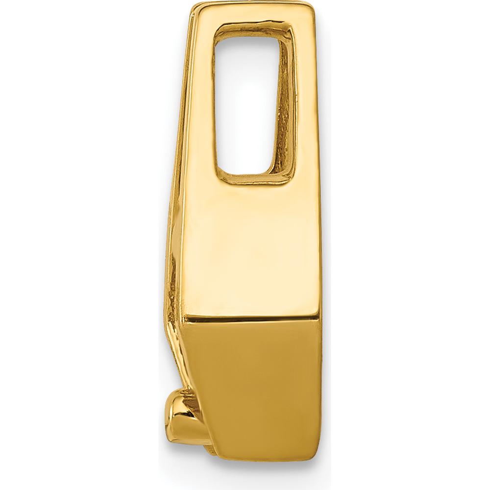 14K Yellow Gold Slide Mounting for 5.75mm Center Stone - Fits up to 2mm Regular/5mm Fancy Omega by Oro Pregiato
