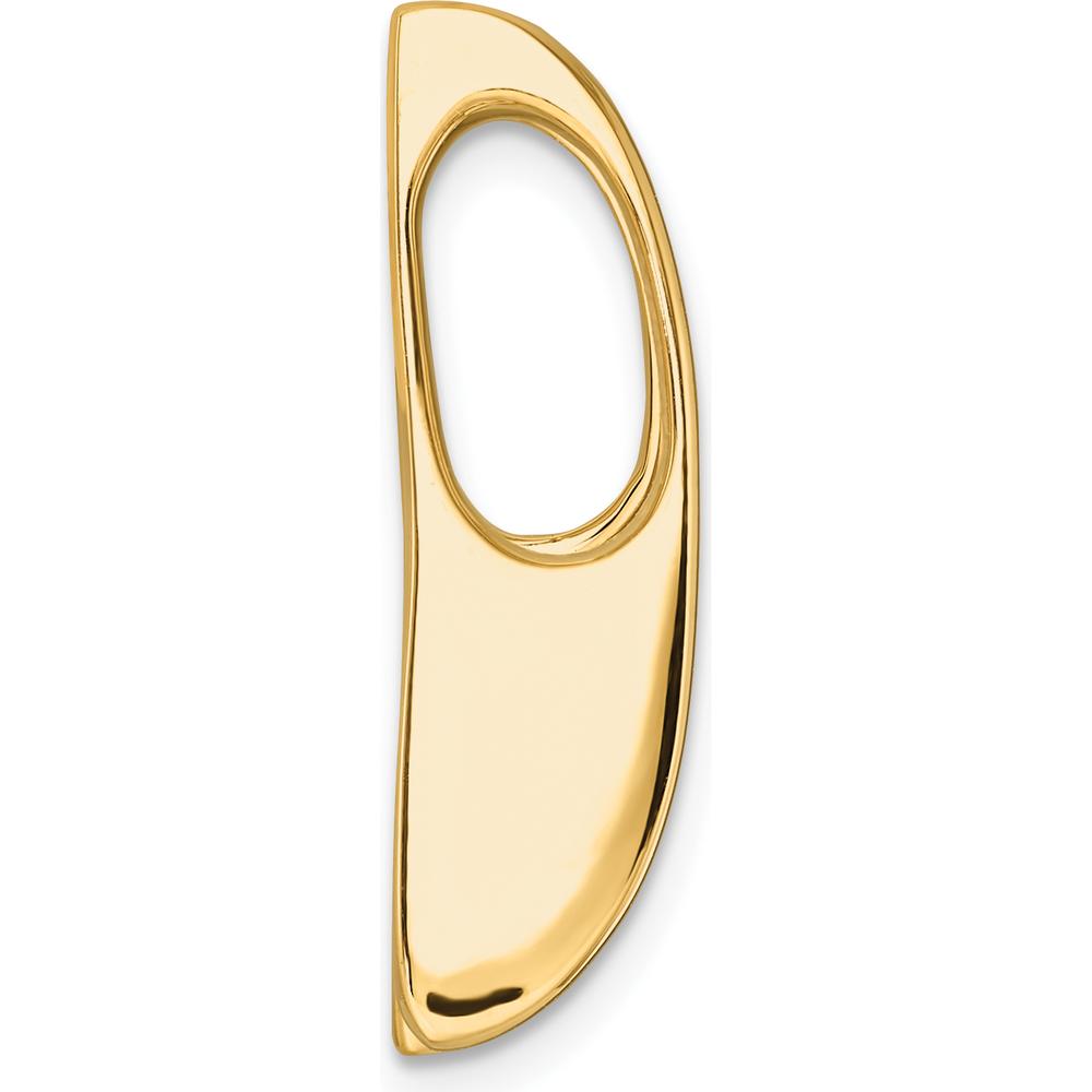 14K Yellow Gold Slide Mounting for 6mm Regular or 8mm Fancy Omega Stone - Polished Finish by Oro Pregiato