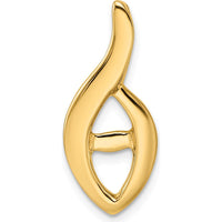 14K Yellow Gold Slide Mounting for Omega Stone up to 3mm - Pendant Charm Base by Oro Pregiato