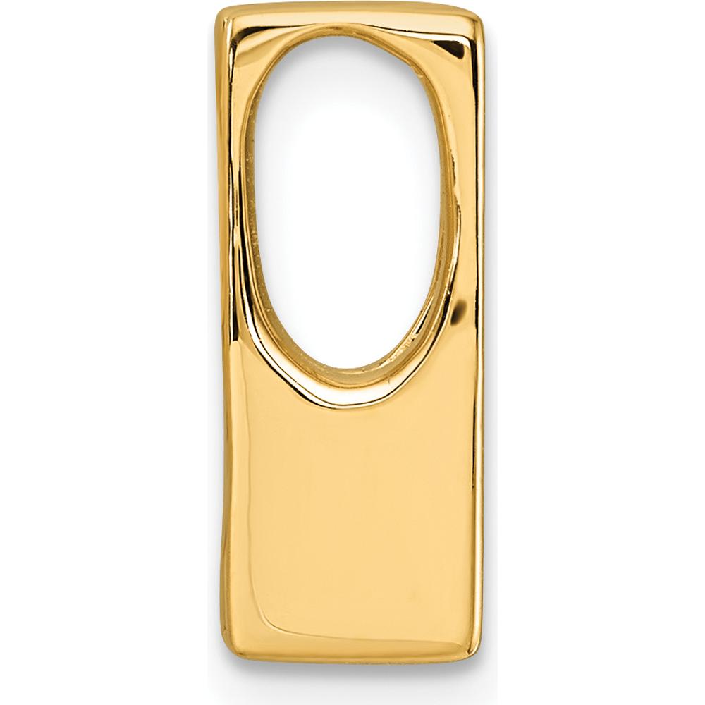14K Yellow Gold Slide Pendant Mounting for 4mm Omega or 6mm Fancy Stones by Oro Pregiato