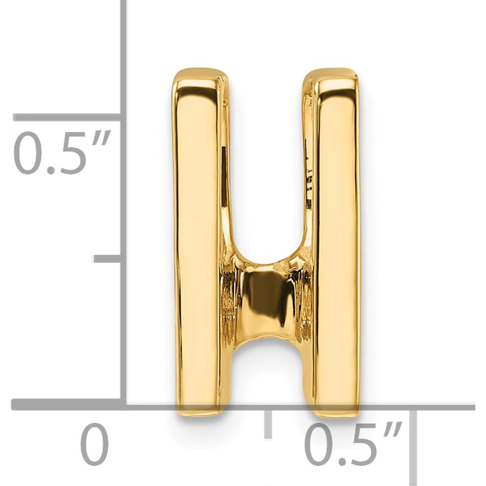 14K Yellow Gold Slide Pendant Mounting for 4mm Omega or 6mm Fancy Stones by Oro Pregiato