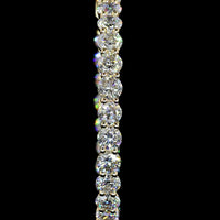 14K Yellow Gold Small Hoop Earrings with Prong Set Round Lab Diamonds - 4.54 Carat Total Diamond Weight - Covaloro Fine Jewelry
