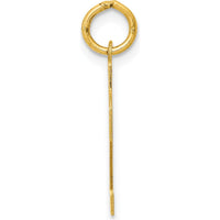14K Yellow Gold Small Polished Number 22 Charm - Laser Cut Design by Oro Pregiato