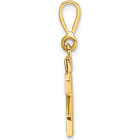 14K Yellow Gold Small Polished Number 23 Charm - Minimalist Pendant by 0